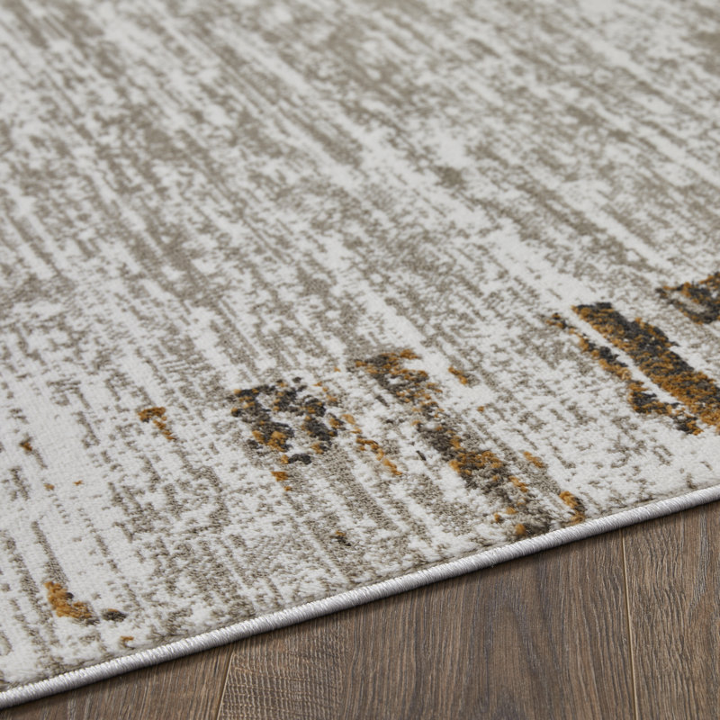 Abstract Indoor Rug, Rectangle 9'10" x 12'10"