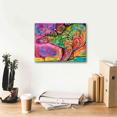 «Stegosaurus» par Dean Russo, art mural sur toile
