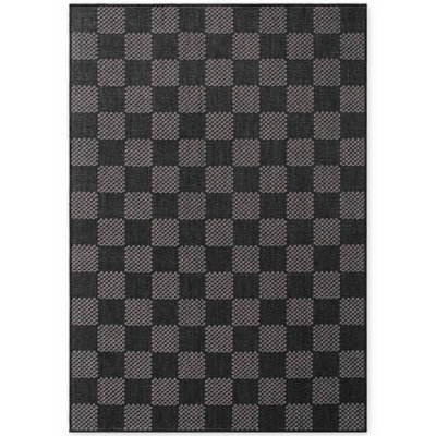 Derriyah Chequered 200cm X 300cm Indoor / Outdoor Area Rug