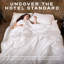 Luxurious Hotel Snuggledown Back Sleeper Medium Support Cotton Cover Pillow