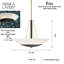 Luminaire suspendu 4 lumières Brayden Studio® Ensi