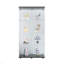 Vitrine à deux portes avec 4 tablettes vitrées et porte pour bibliothèque de salon, 64,7 po x 31,7 po x 14,3 po-1161004715