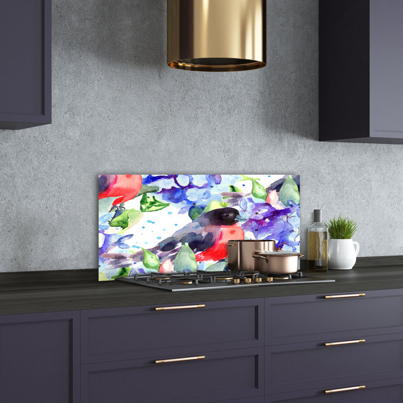 50cm W x 100cm L Glass Peel and Stick Panel