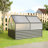 Outdoor Vegetable Greenhouse With Raised Flower Bed For Plants 68.7" X 45" X 51.5"