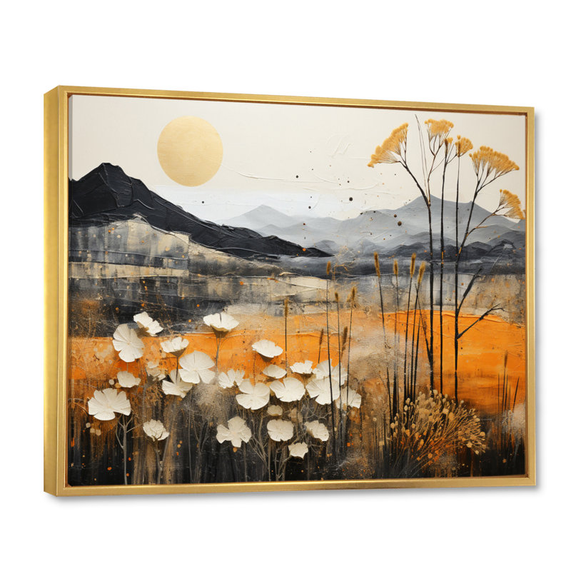 «Bold Canyon Mirage II», reproduction, Cadre flottant doré, H 16 po x l 32 po x P 1 po