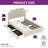 Velvet Upholstered Bed With 4 Storage Drawer,Bed Frame With Adjustable Headborad & Charging Station-1956592655-1956592642