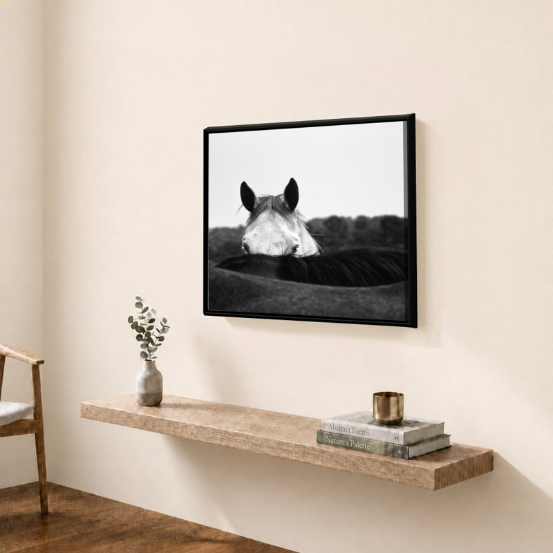 Flirt par Aledanda - Impression sur toile, H 34 po x l 44 po, Noir