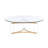 Gold Finish Coffee Table, Boasting A Contemporary Round Tempered Glass Top (10mm), Supported By Unique Triangular Metal Frame And Acrylic Base, Versatile For Different Spaces, Easy To Wipe Clean