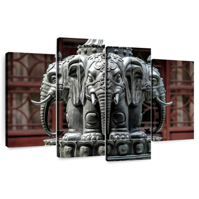 Statue d'éléphant bouddhiste Lynelle