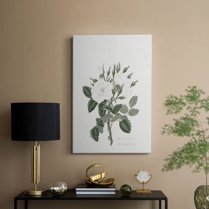 Imprimé floral rétro CCxx - galerie Cavas, H 18 po x l 12 po