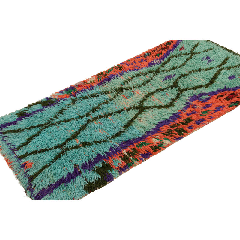 Hand Knotted Wool Geometric Area Rug