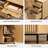 Fluted Executive Desk And File Storage Cabinet With Metal Base-1012906411