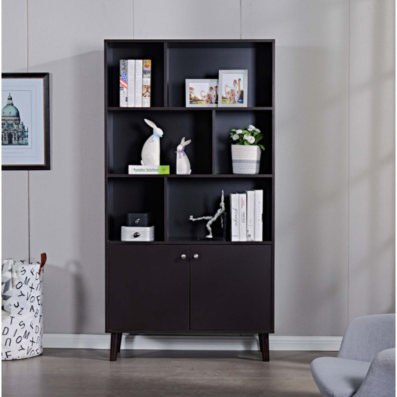 Ifat Bookcase Storage Bookcase, Espresso