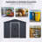 8Ft X 4Ft Outdoor Metal Storage Shed With Sliding Door And Foundation-121341750-121341752