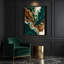 Abstrait art fluide sur toile verte 84-1517579661