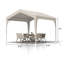 Auvent escamotable 10 x 10 pi, auvent extérieur portable avec cadre résistant à la rouille et auvent de protection UV imperméable, installation rapide, pour le camping, les fêtes et les marchés