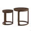 Ensemble de tables basses rondes rondes 24 pouces 2 pièces, table d'appoint, table de bout-89511683