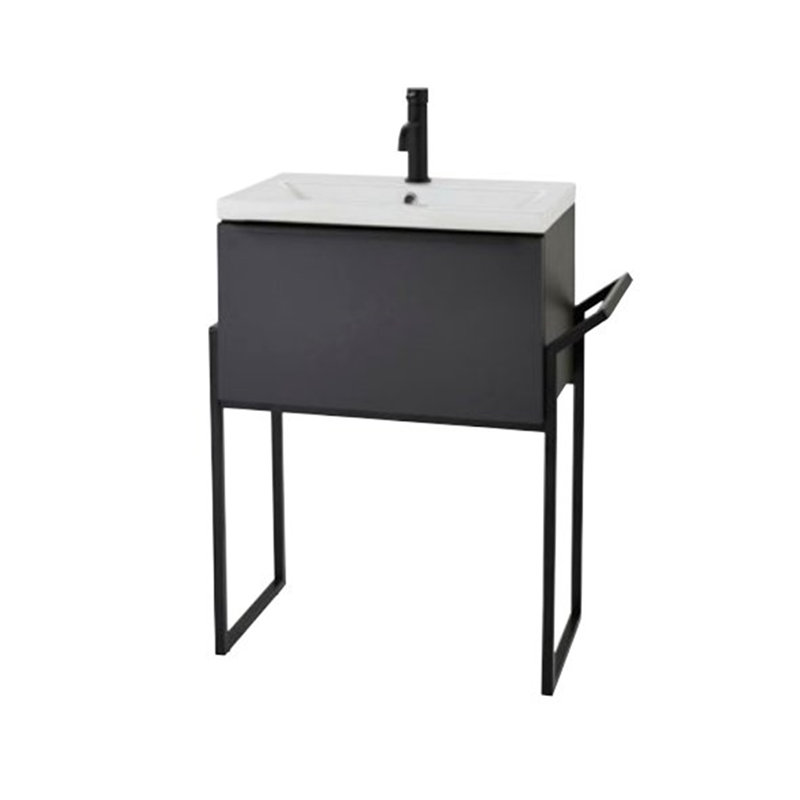 Clifton 800mm Wall Mounted Single Bathroom Vanity with Vitreous China Basin