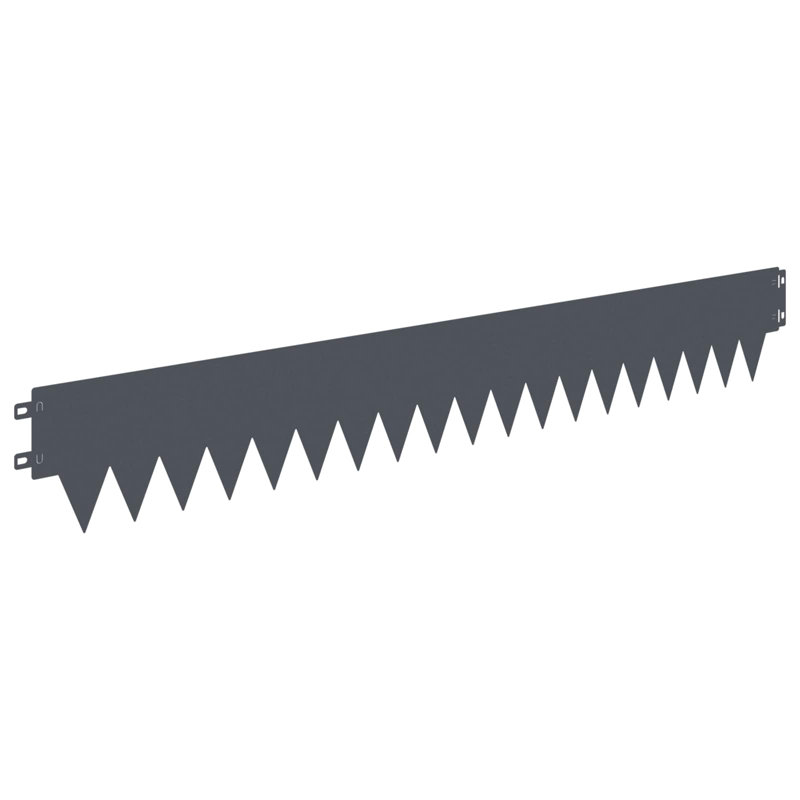 Lawn Edging Fencing, Anthracite, 15cm H x 103cm W