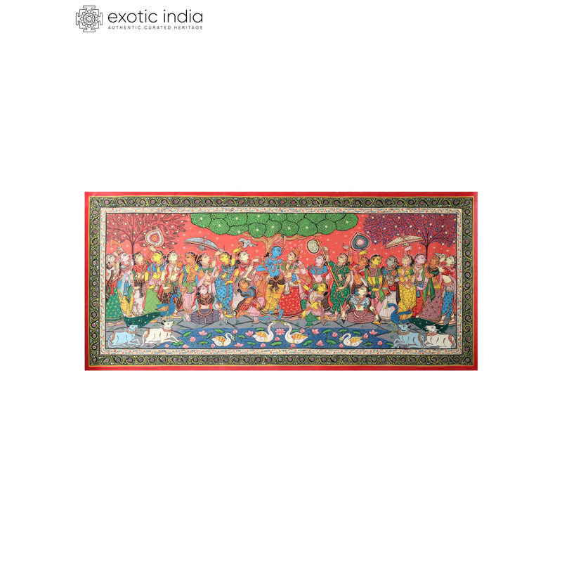 «Radha-Krishna And Gopis», reproduction d'art