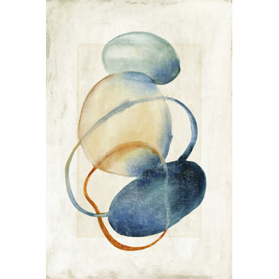 Badgley Mid Century Blue by Emma Peal - Wrapped Canvas Print