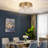 16" 5-Light Modern Crystal Ceiling Lighting Fixture
