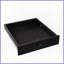 Table basse carrée à double couche d'aspect bois avec verrou d'empreinte digitale Rangement caché et sécuritaire pour les espaces de vie