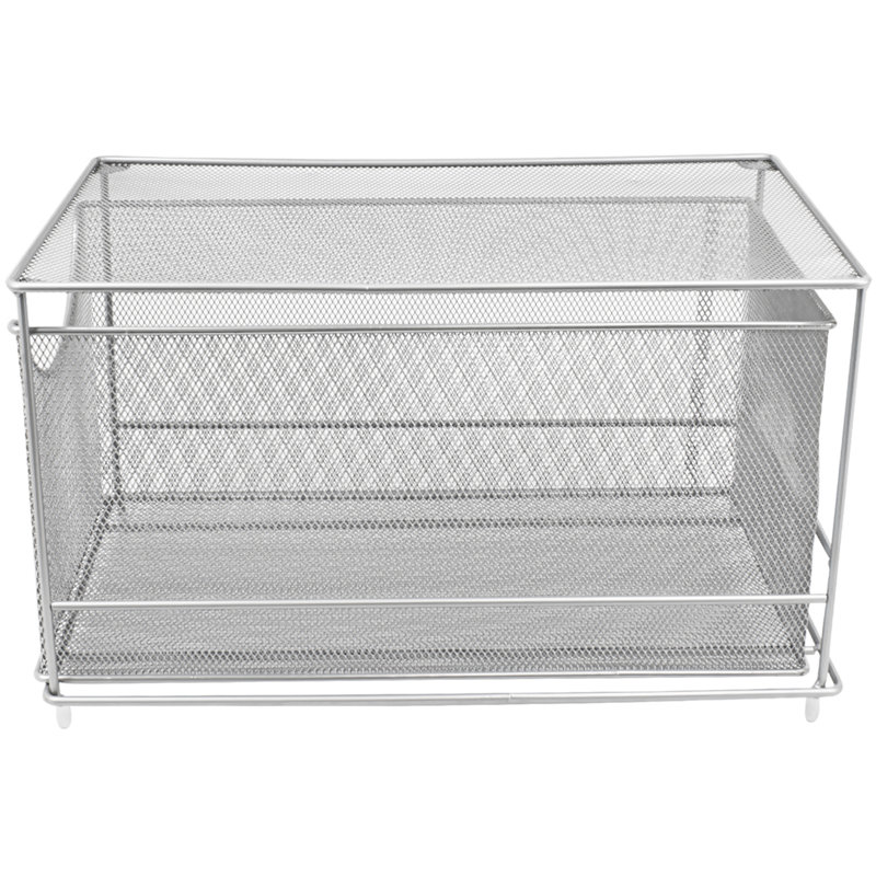 Sorbus Silver Mesh Steel Cabinet Organizer Drawer