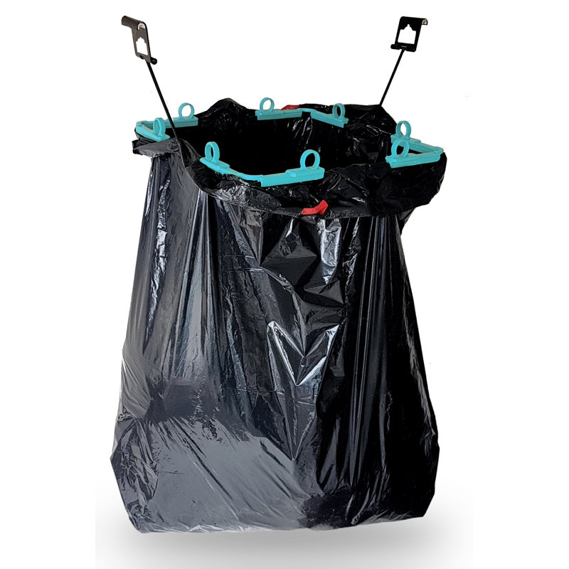 Porte-sac poubelle, H 1,35 po x l 10 po x P 10 po, Bleu