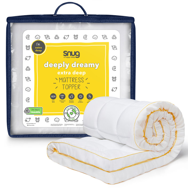 Snug Deeply Dreamy 10 cm Deep Eco Friendly Mattress Topper, Kingsize (5')