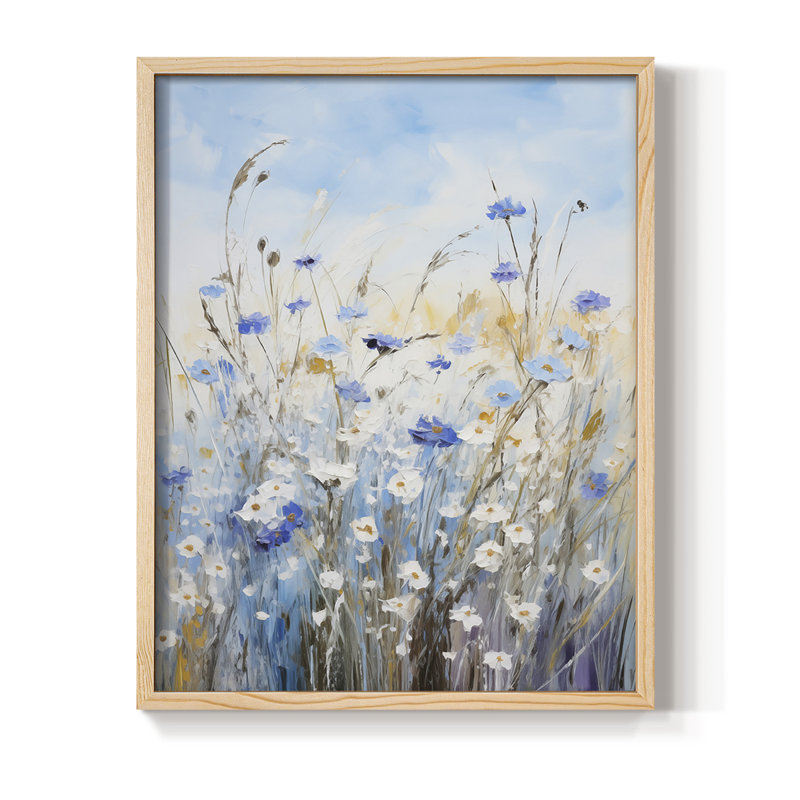 Impression encadrée FLORAL Series XXIX - bois massif, H 21 po x l 17 po