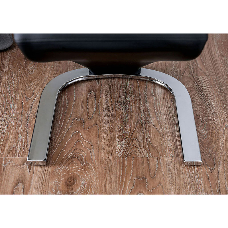 Ensemble de 2 chaises d'appoint rembourrées en similicuir