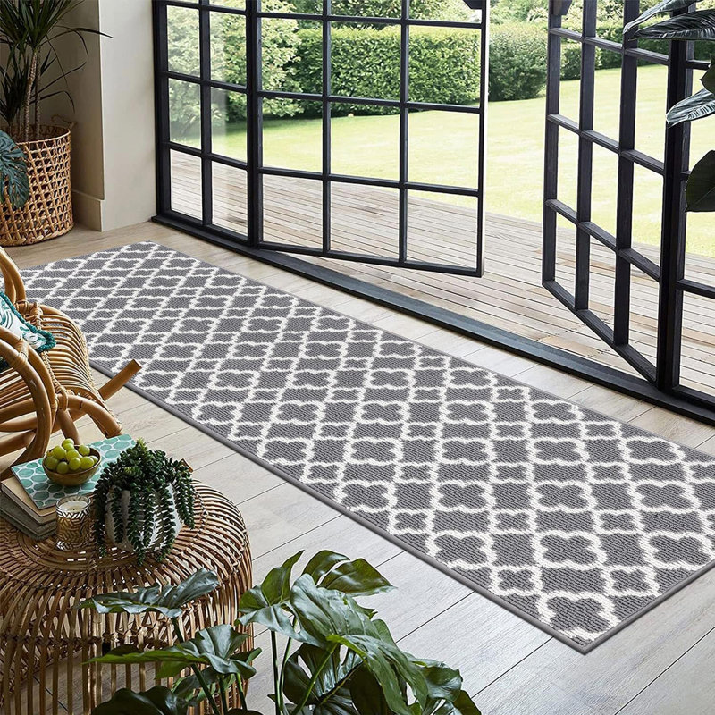 Washable Non Slip Soft Kitchen Runner Rug, Gray, Runner 2' x 10'