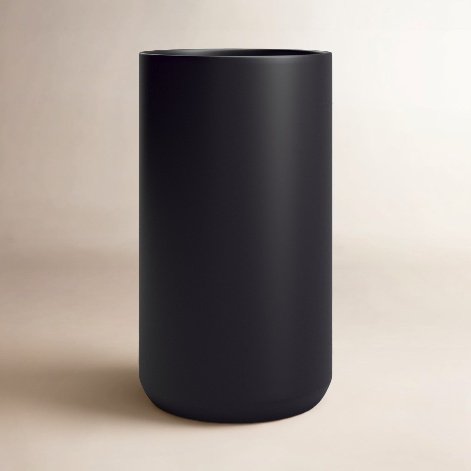 Parsons 8'' Handmade Ceramic Table Vase, Black