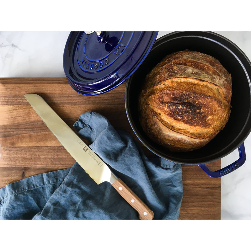 La Cocotte Cast Iron Round Cocotte, 9 quarts, Dark Blue