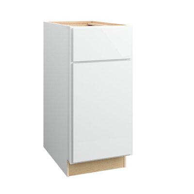 Gallery Express Rowan Plywood Assembled 21 in W x 24 in D x 34.5 in H Sink Base Kitchen Cabinet Right in White