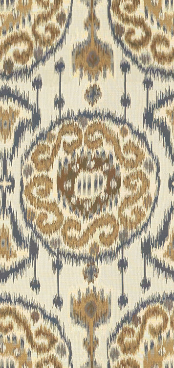 Guaranteed in Stock Fabric, Blue/Beige/Brown