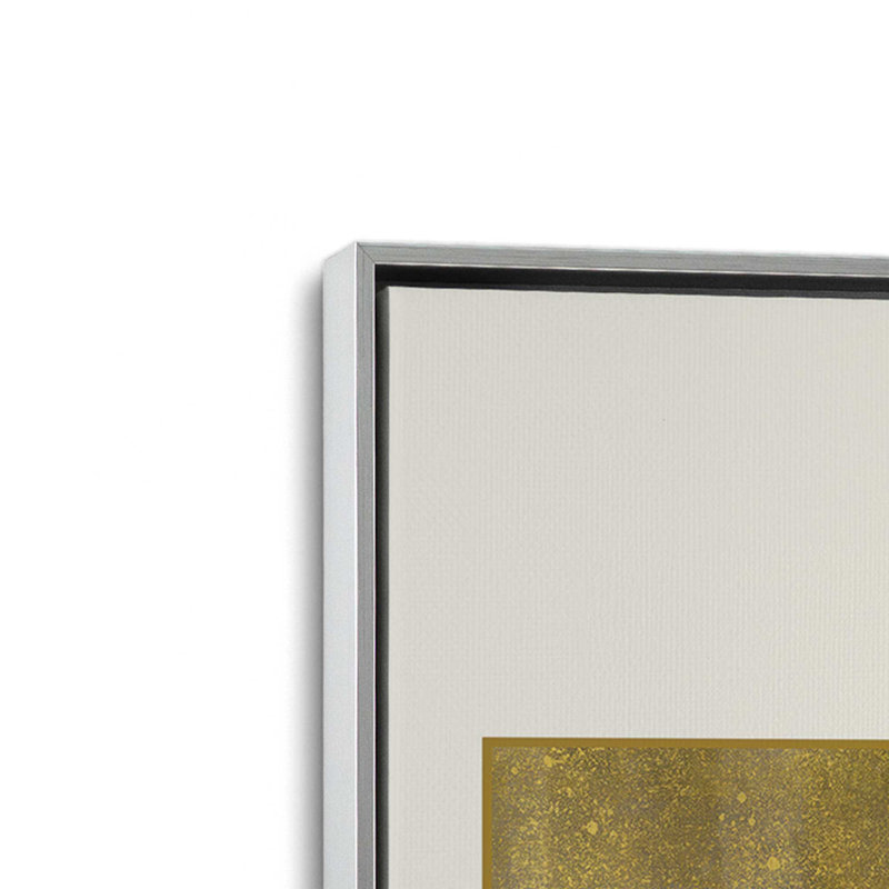 Le Baiser de Gustav Klimt, Cadre flottant en chrome poli, H 18,75 po x l 12,75 po