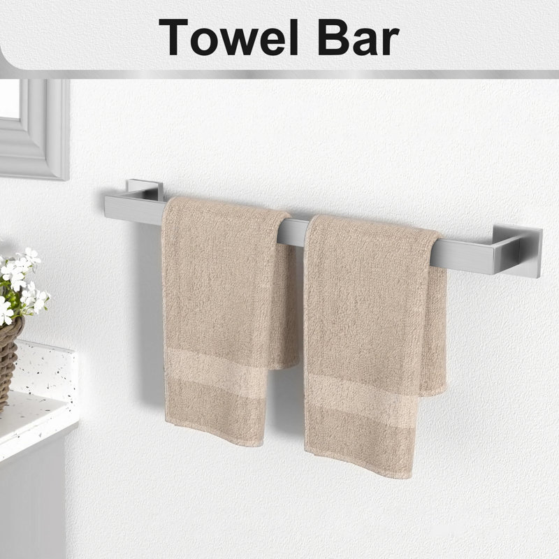 5-piece Bathroom Hardware Set, Brushed Nickel