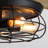 36'' Retractable Blades Black Ceiling Fan With Remote Control And Light Kit Included-1615335180