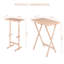 Ensemble 3 pièces table de collation Pembroke au fini naturel-1169528713