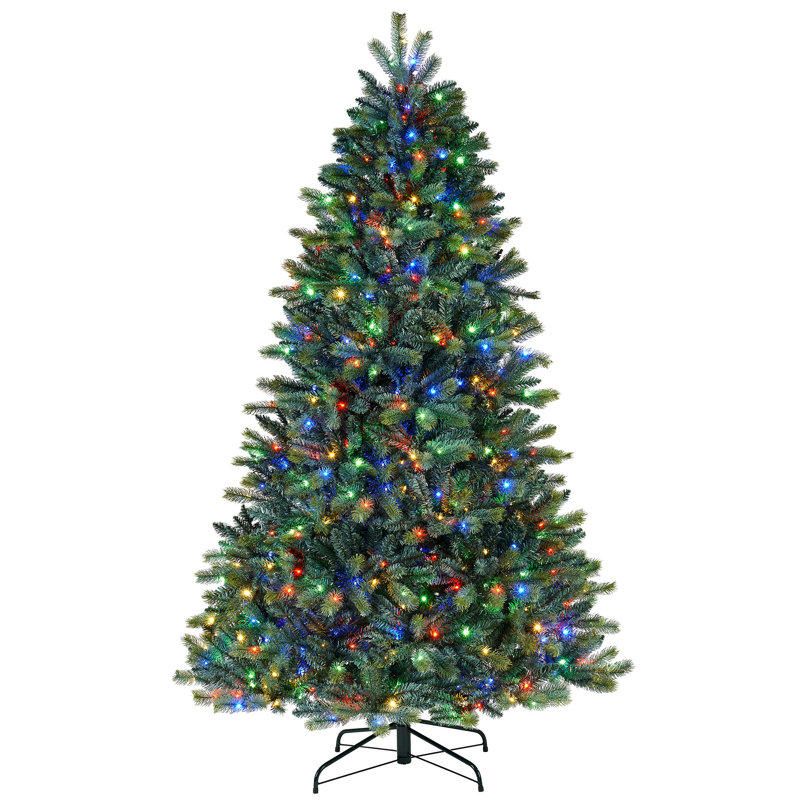 7' H Lighted Artificial Christmas Tree