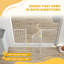 Adjustable Safety Gate with 3 Extensions and Four Adjustable Screws White