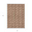 Tapis extérieur lavable géométrique 10 pi x 14 pi cuivre et beige