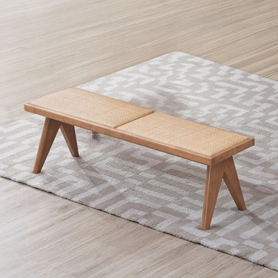 Casual Stylish Rattan Bench