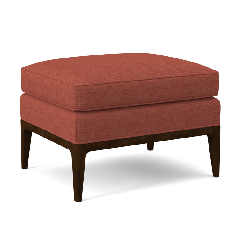 Claxton Ottoman, Maya Wheat, American Walnut