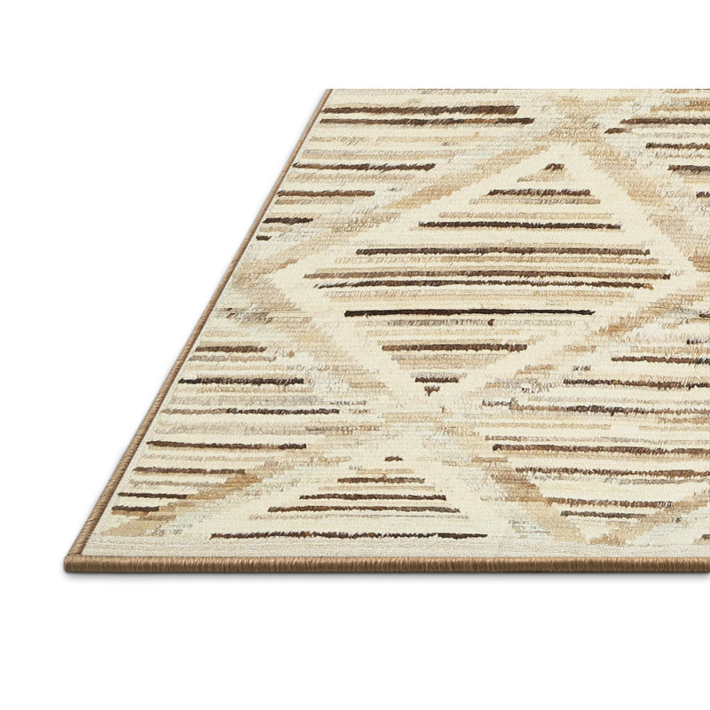 Tapis beige contemporain, Rectangle 6 pi x 9 pi