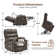 Dual Motor Lift Chair- Heated Massage Electric Recliner with Memory Point Setting