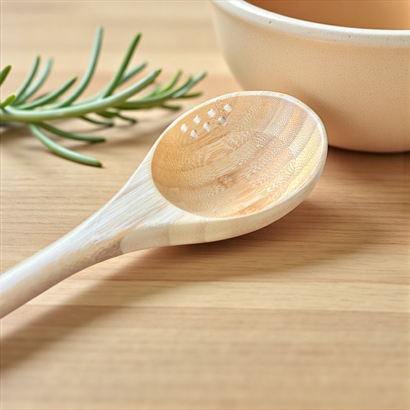 Bamboo Straining Spoon