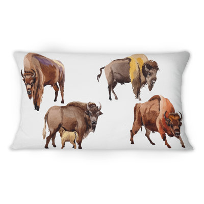 Coussin Exotic Wild Bisons